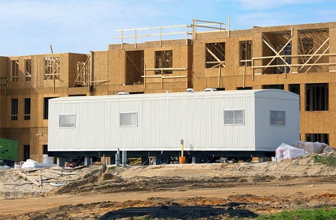 construction site with temporary office rentals in Carmichael